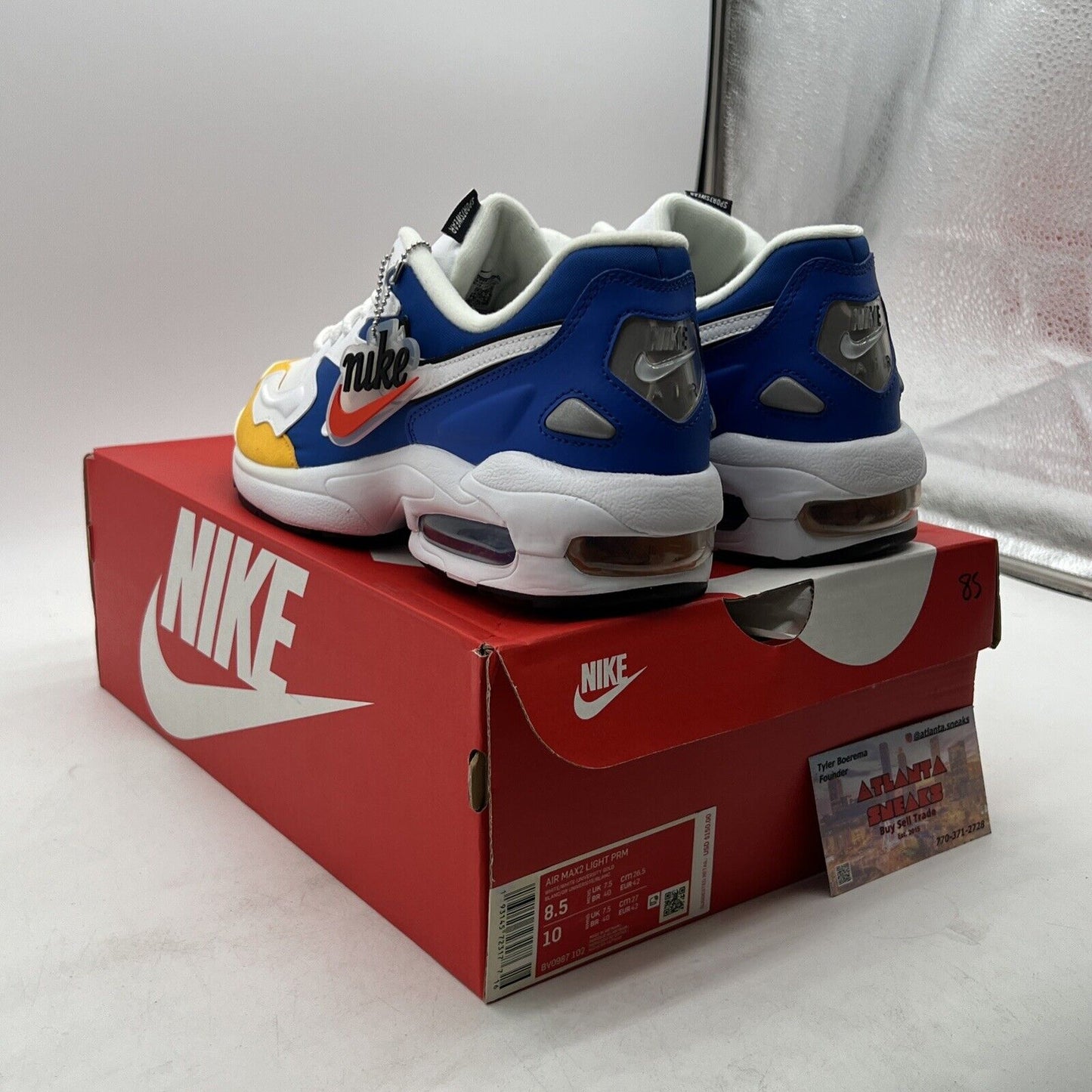 Size 8.5 - Nike Air Max 2 Light Royal Orange (BV0987-102)