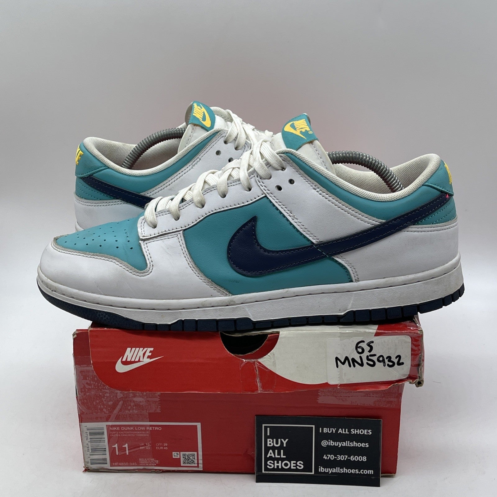 Size 11 - Nike Dunk Low Dusty Cactus Thunder Blue Un Leather (HF4850-345)