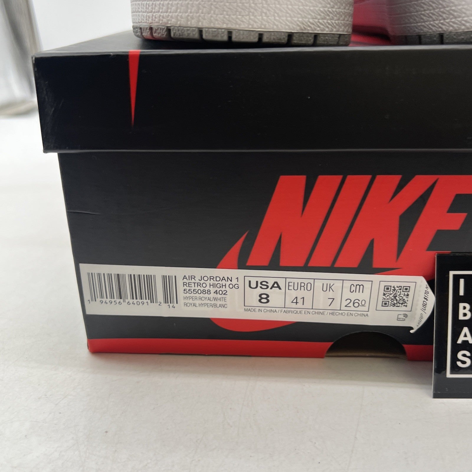 Size 8 - Air Jordan 1 Retro OG High Hyper Royal (555088-402)