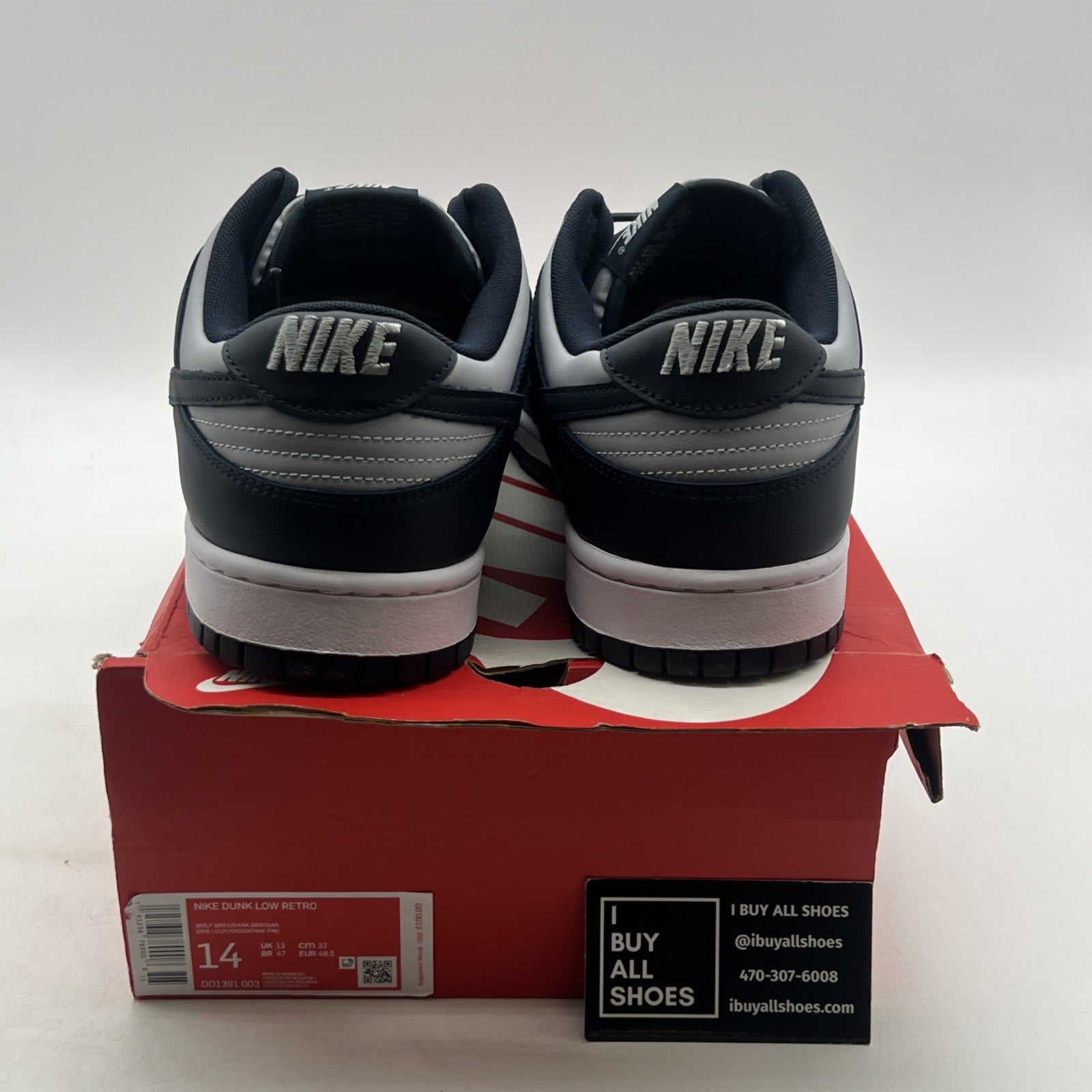 Size 14 - Nike Dunk Low Georgetown (DD1391-003)