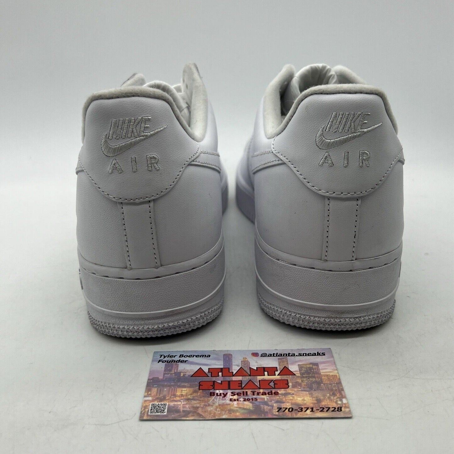 Size 11.5 - Nike Air Force 1 x Supreme Low Box Logo - White (CU9225-100)