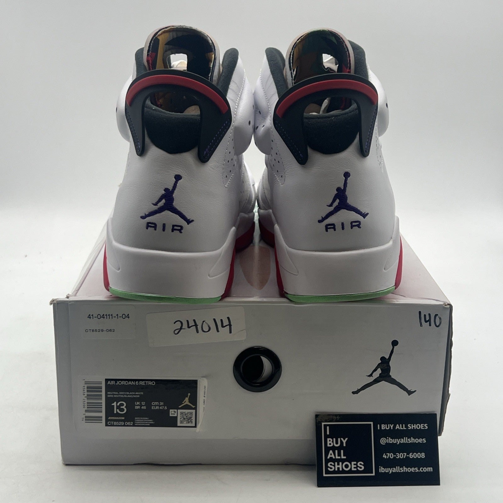 Size 13 - Air Jordan 6 Retro Hare (CT8529-062)