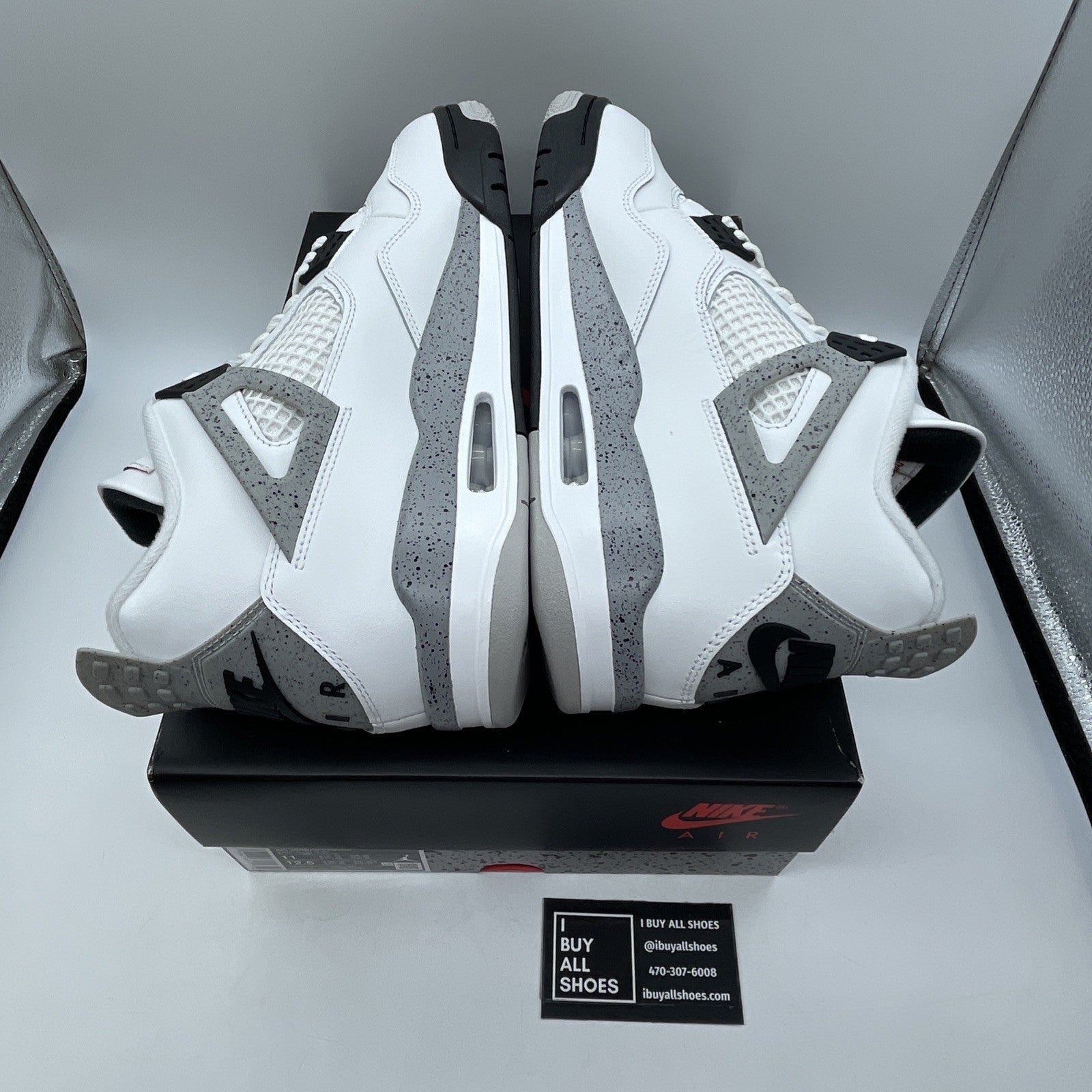Size 11 - Air Jordan 4 Retro OG Mid White Cement Leather (FV5029-100)