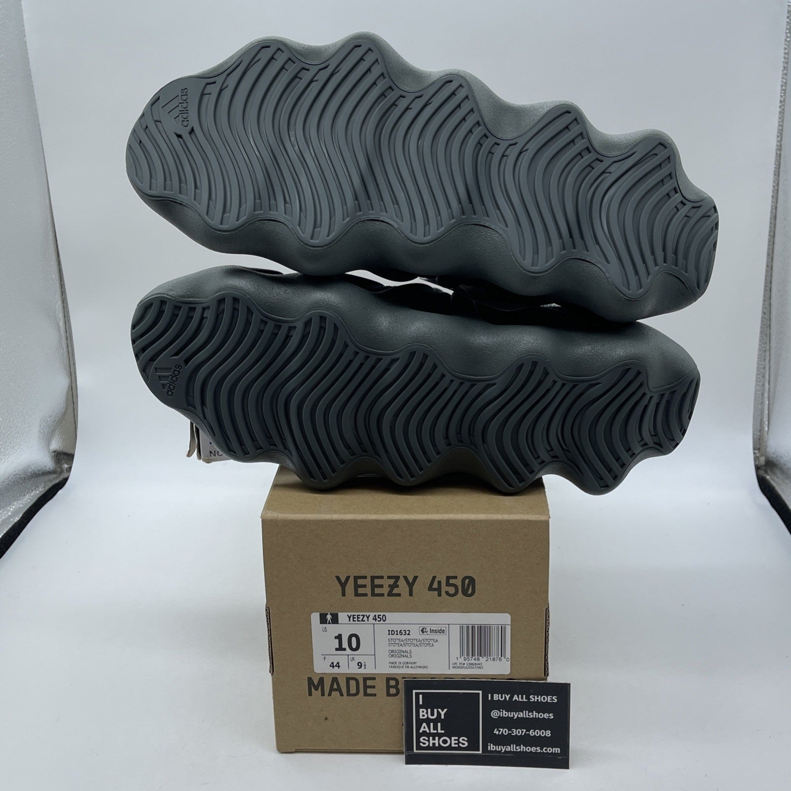 Size 10 - Adidas Yeezy 460 Stone Teal Grey Suede (ID1632)