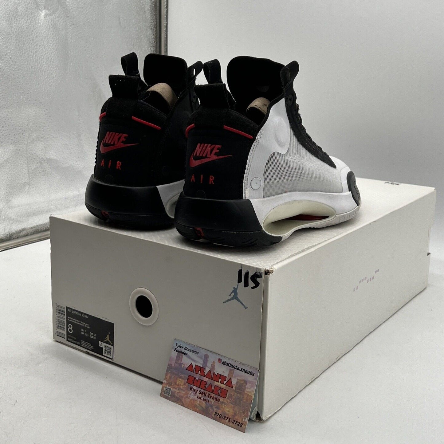 Size 8 - Air Jordan 34 Chicago Black Red White Suede (AR3240-100)