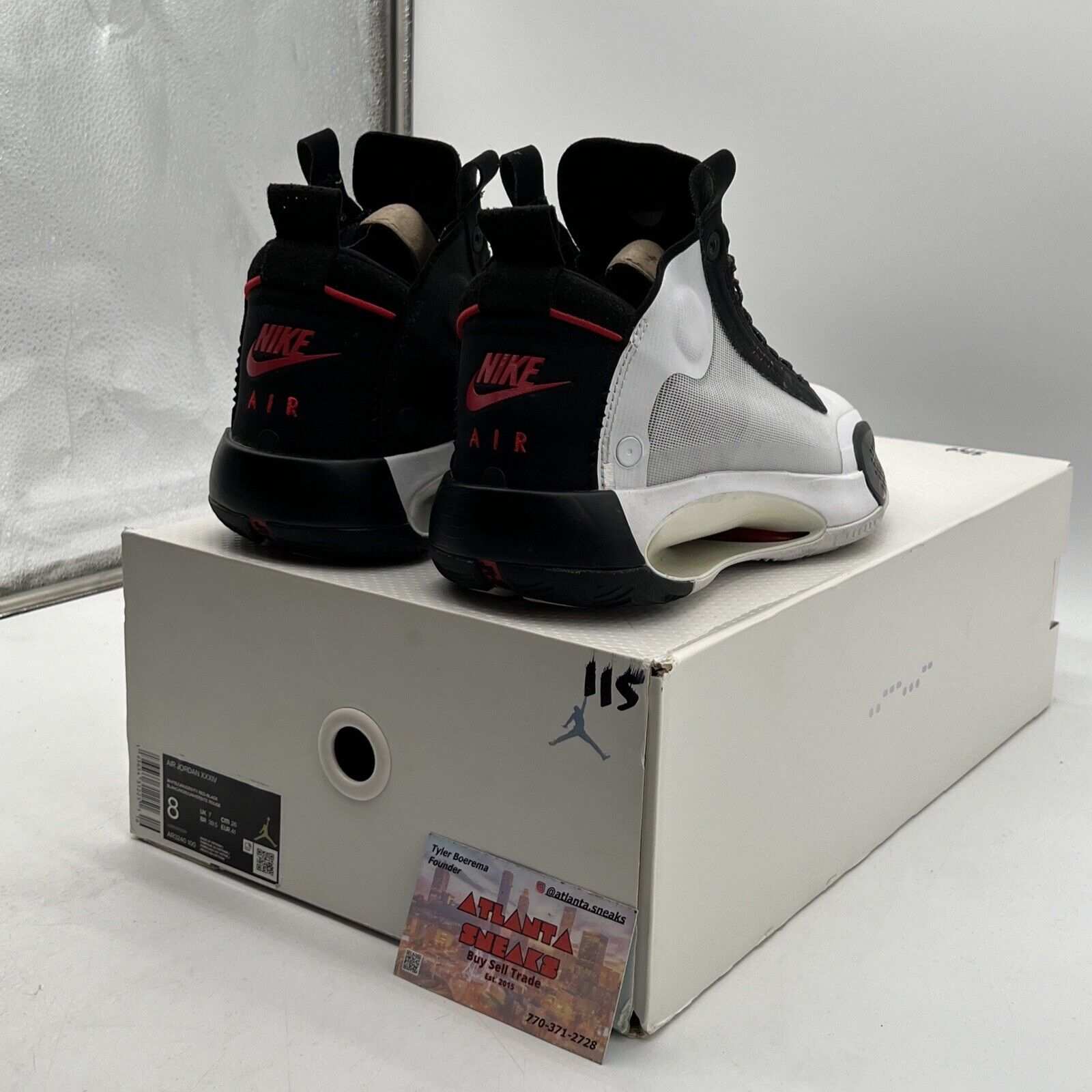Size 8 - Air Jordan 34 Chicago Black Red White Suede (AR3240-100)