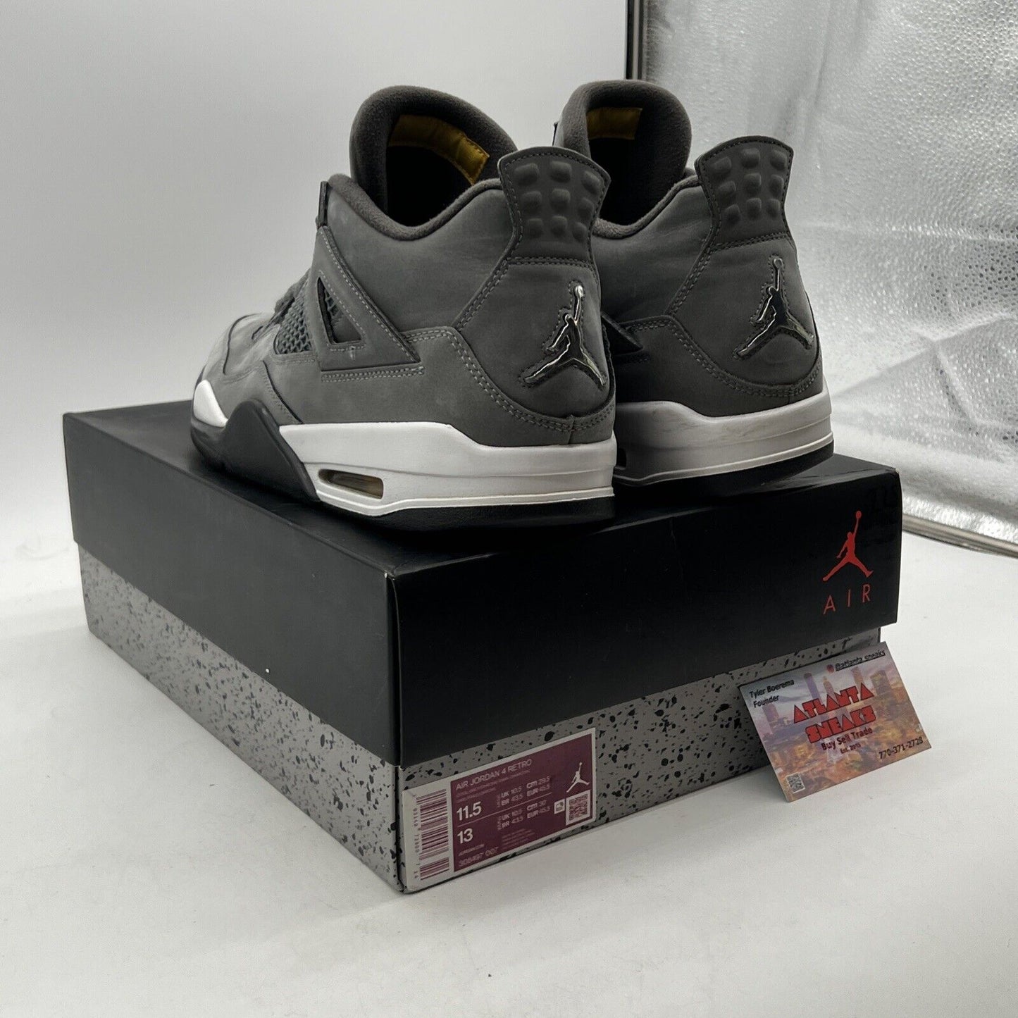 Size 11.5 - Jordan 4 Retro Low Cool Grey (308497-007)