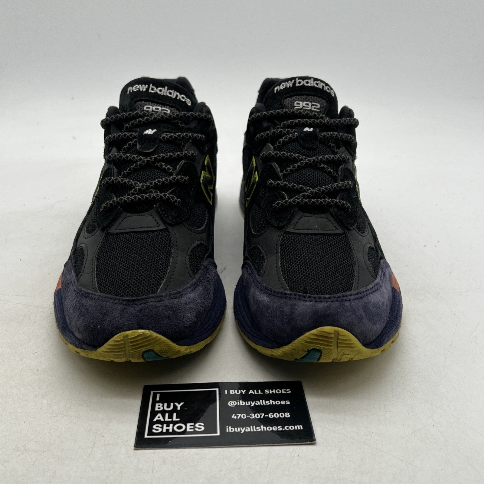 Size 10 - New Balance 992 Made in USA Black Purple (M992LT)