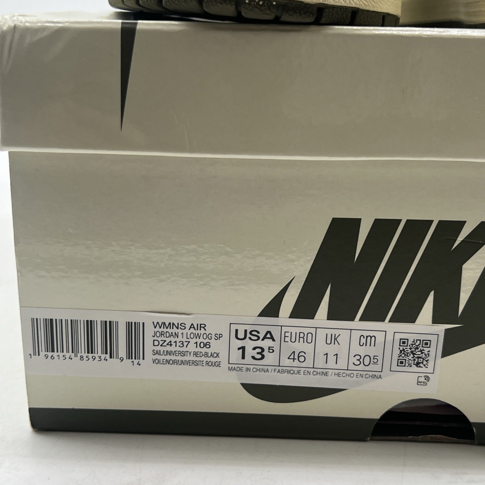 Size 13.5 - Air Jordan 1 Retro OG x Travis Scott Low Olive W (DZ4137-106)