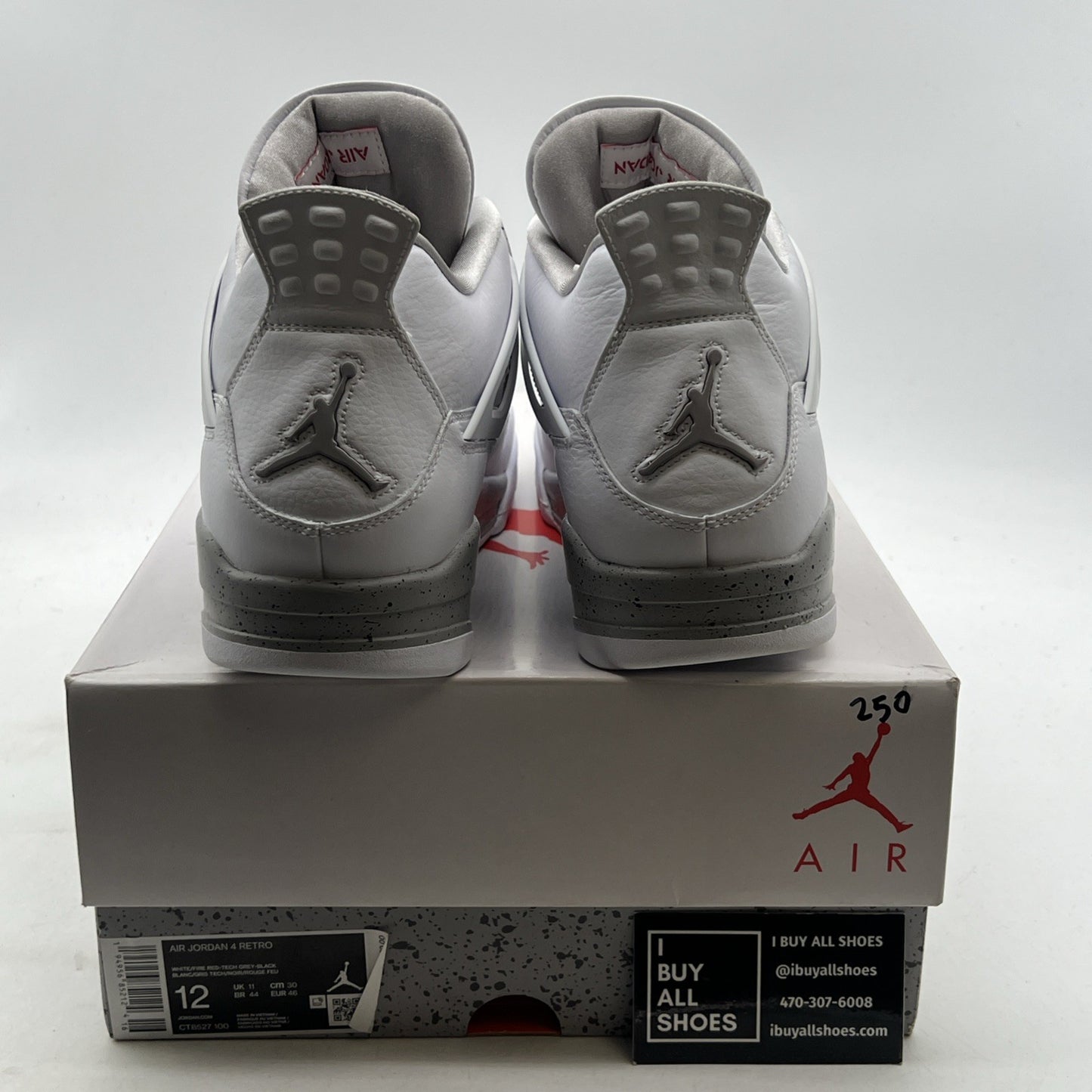 Size 12 - Air Jordan 4 Retro Mid White Oreo (CT8527-100)