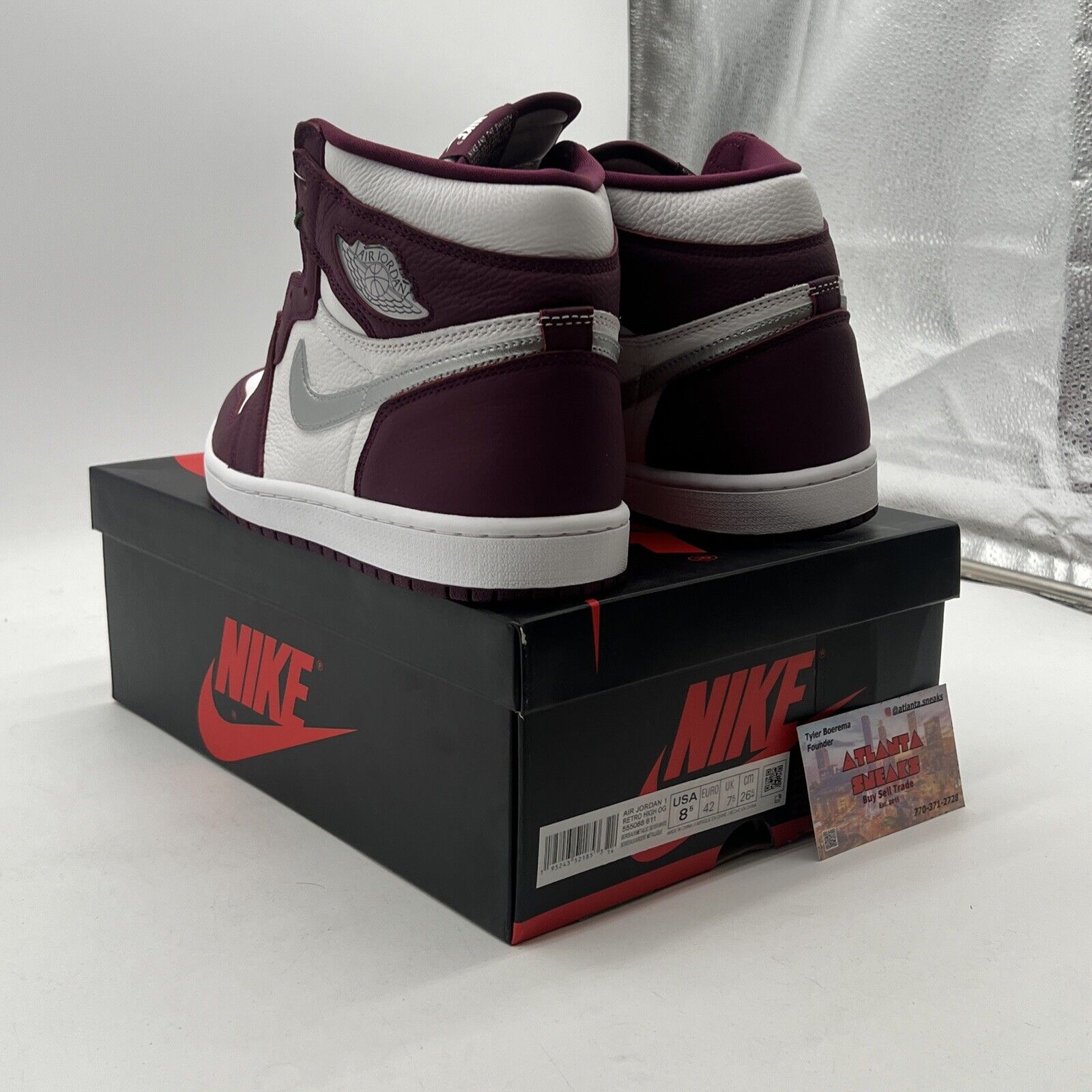 Size 8.5 - Air Jordan 1 Retro High OG Bordeaux (555088-611)