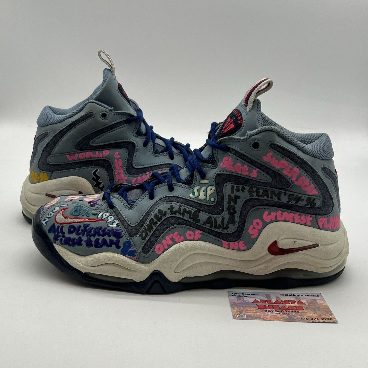 Size 12 - Nike Air Pippen 1 Work Blue (Customs) (325001-403)