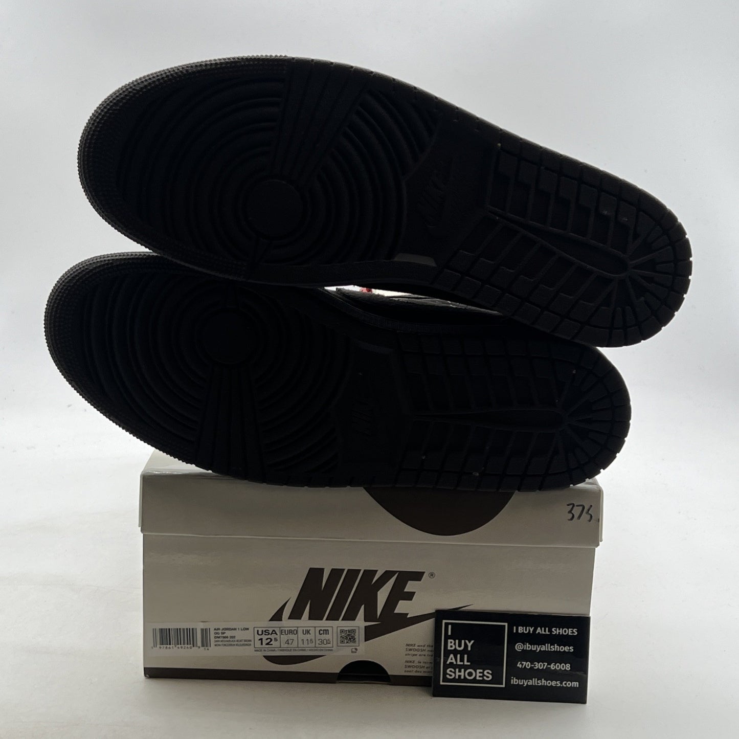 Size 12.5 -Travis Scott x Air Jordan 1 Retro OG SP Low Velvet Brown (DM7866-202)
