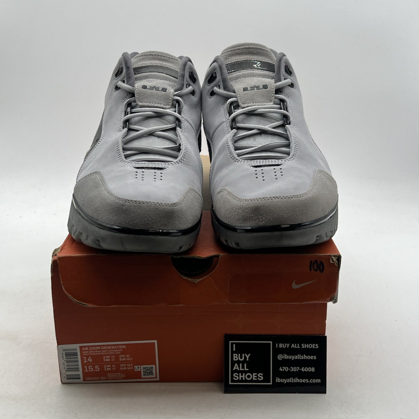 Size 14 - Nike Air Zoom Generation Retro Dark Grey (DR0455-001)
