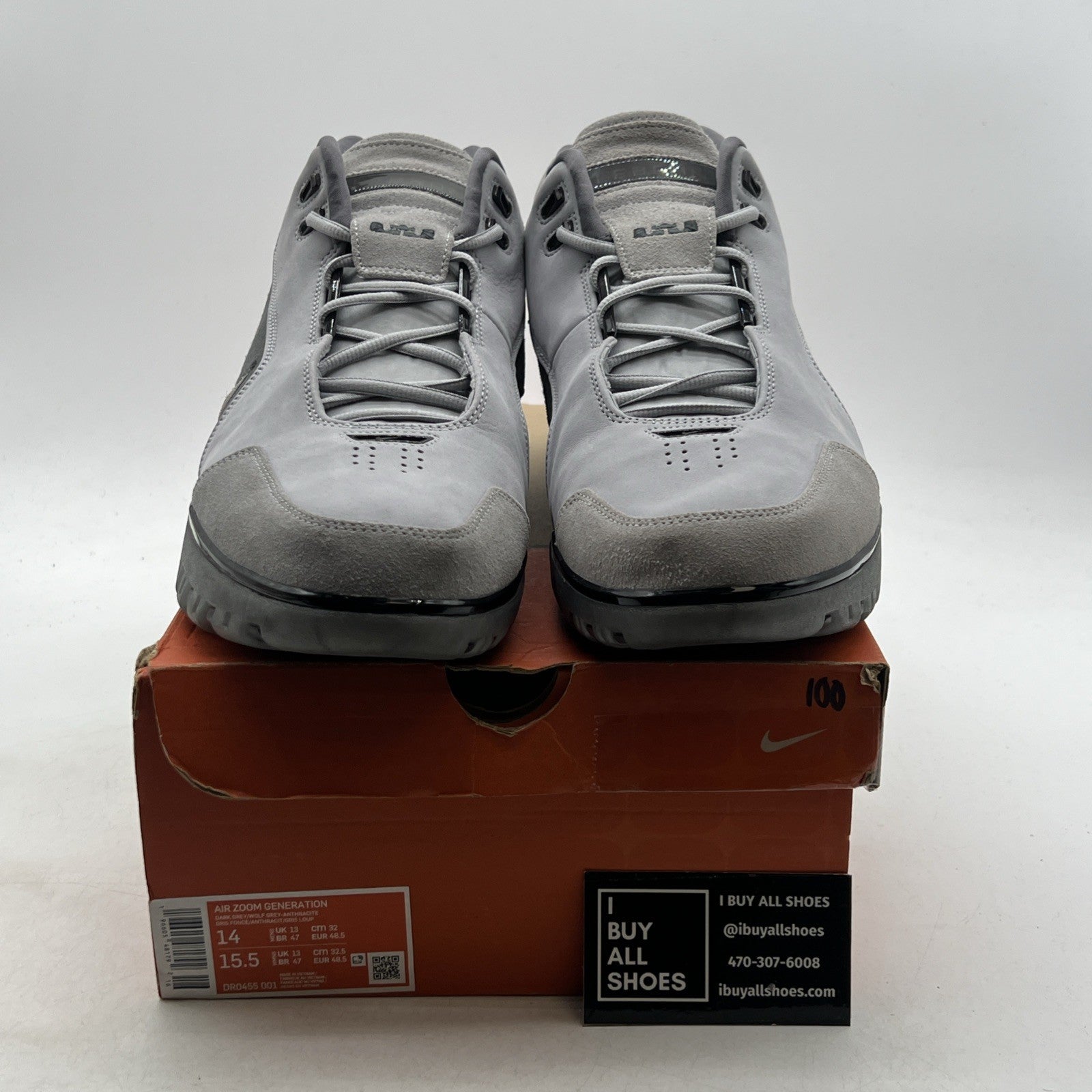 Size 14 - Nike Air Zoom Generation Retro Dark Grey (DR0455-001)