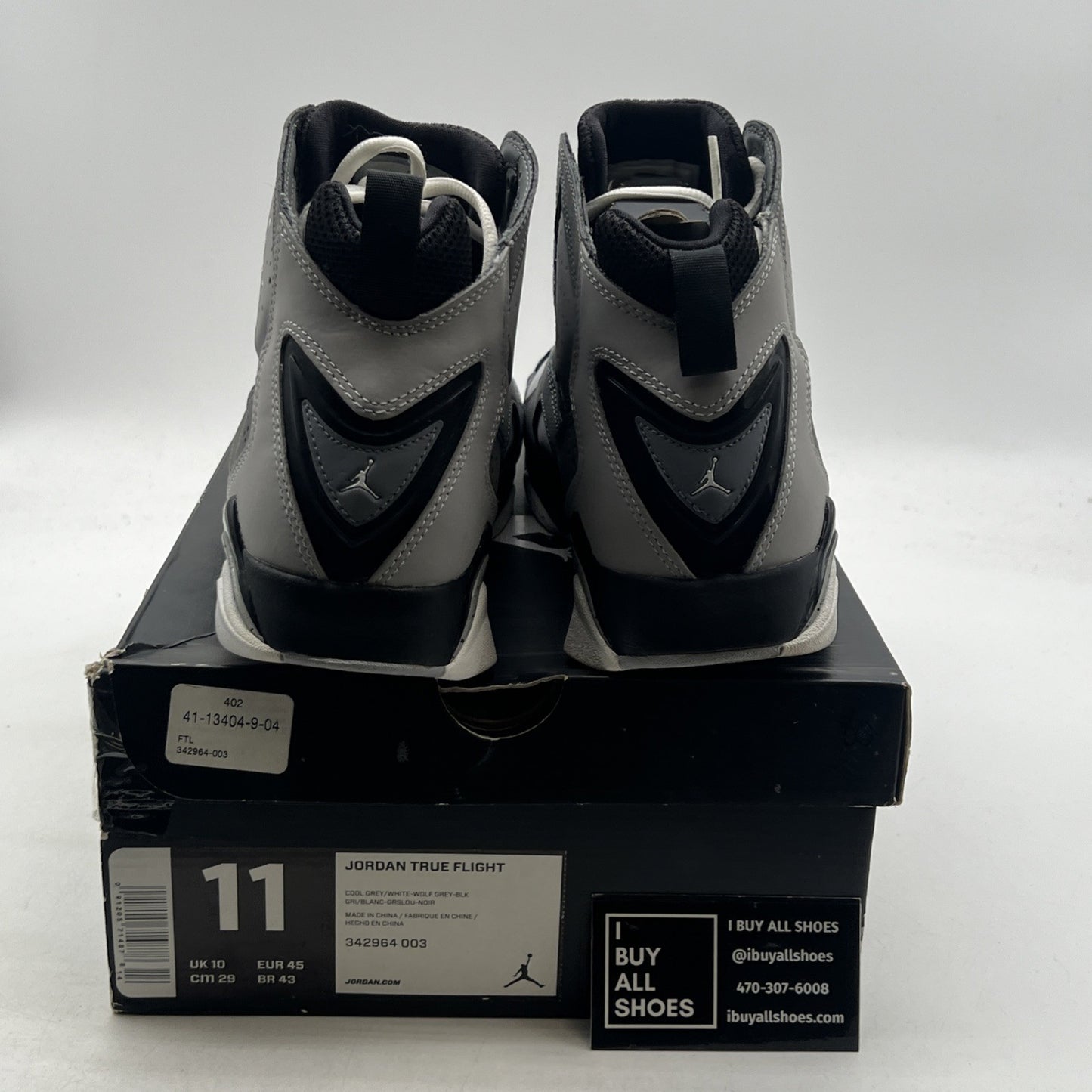 Size 11 - Air Jordan True Flight Gray (342964-003)
