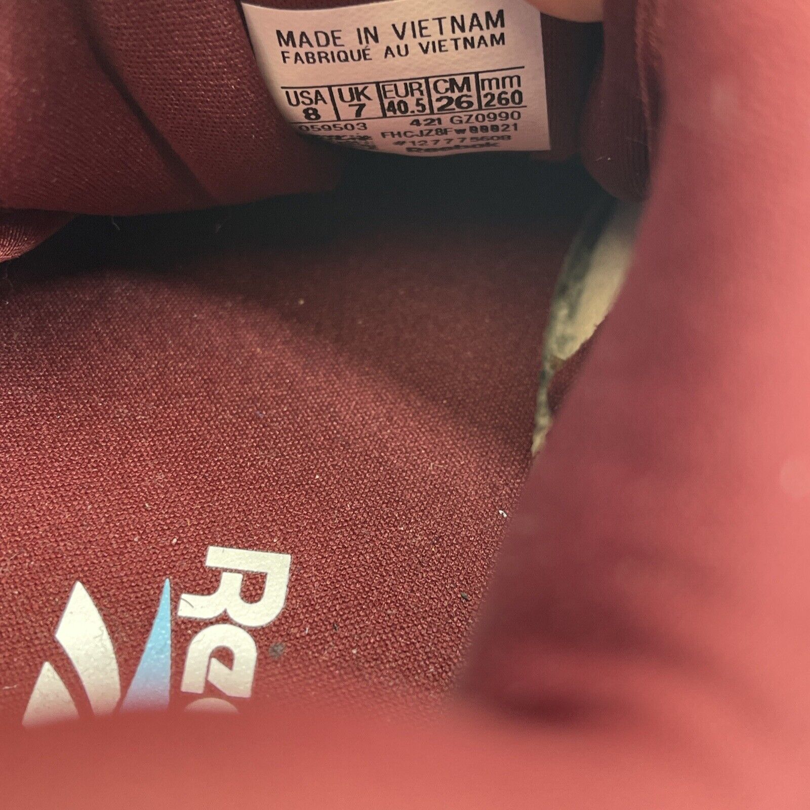 Size 8 - Reebok Question Low Phillies Digital Blue Burgundy Suede (GZ0990)