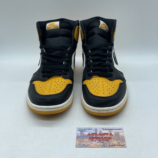 Size 11 - Jordan 1 Retro OG High Yellow Toe White Black Leather (555088-711)
