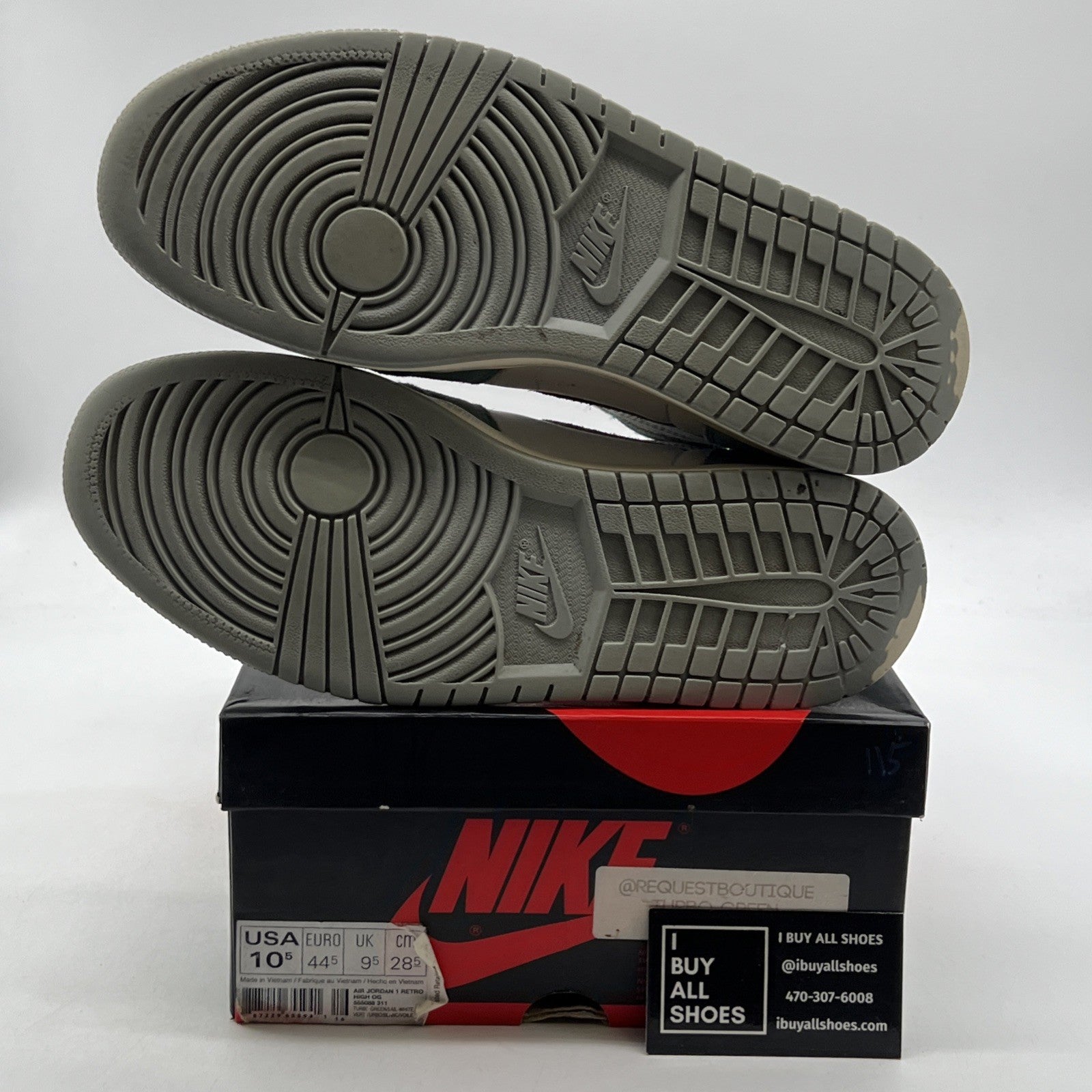 Size 10.5 - Air Jordan 1 Retro OG High Turbo Green (555088-311)