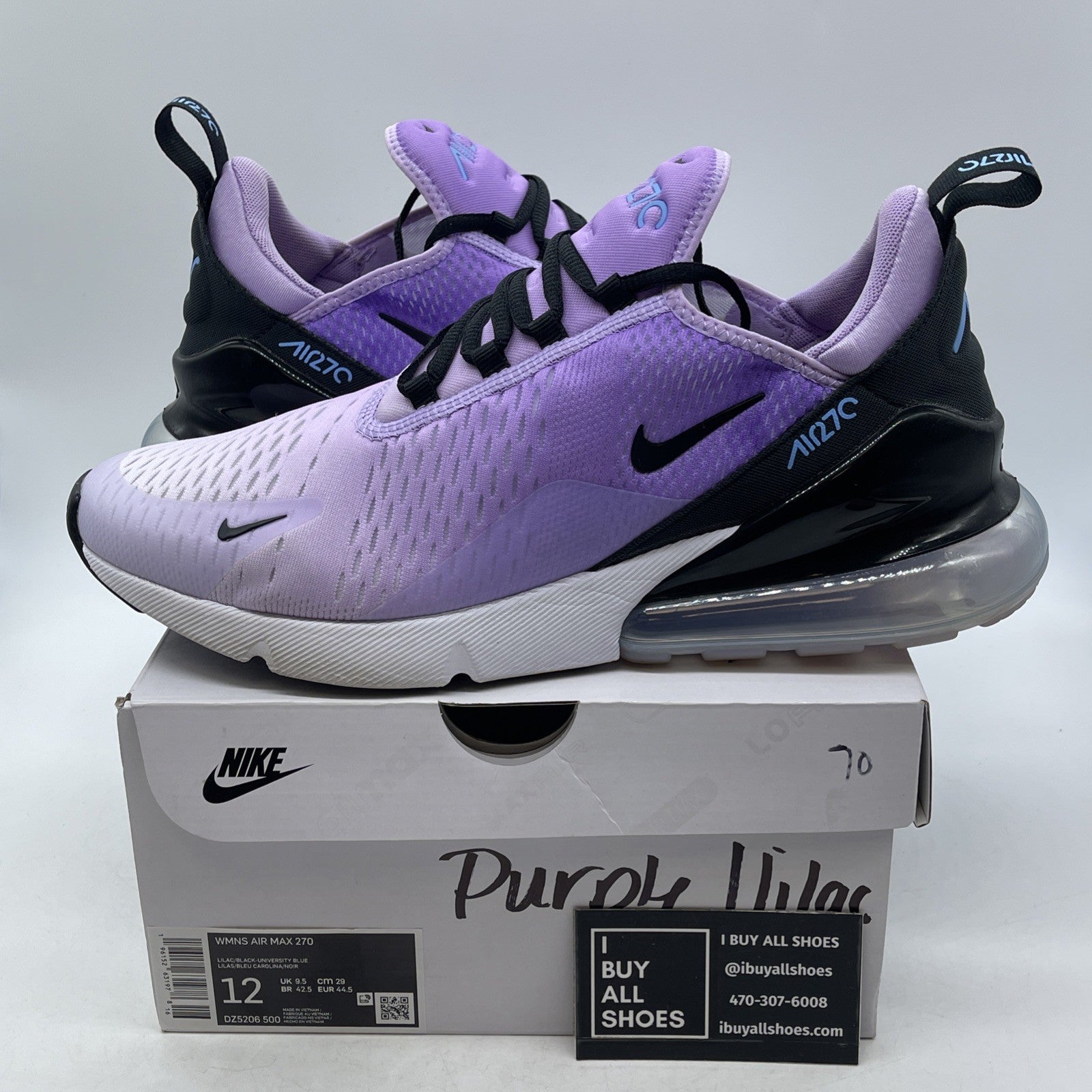 Size 12W - Nike Air Max 270 Lilac  (DZ5206-500)