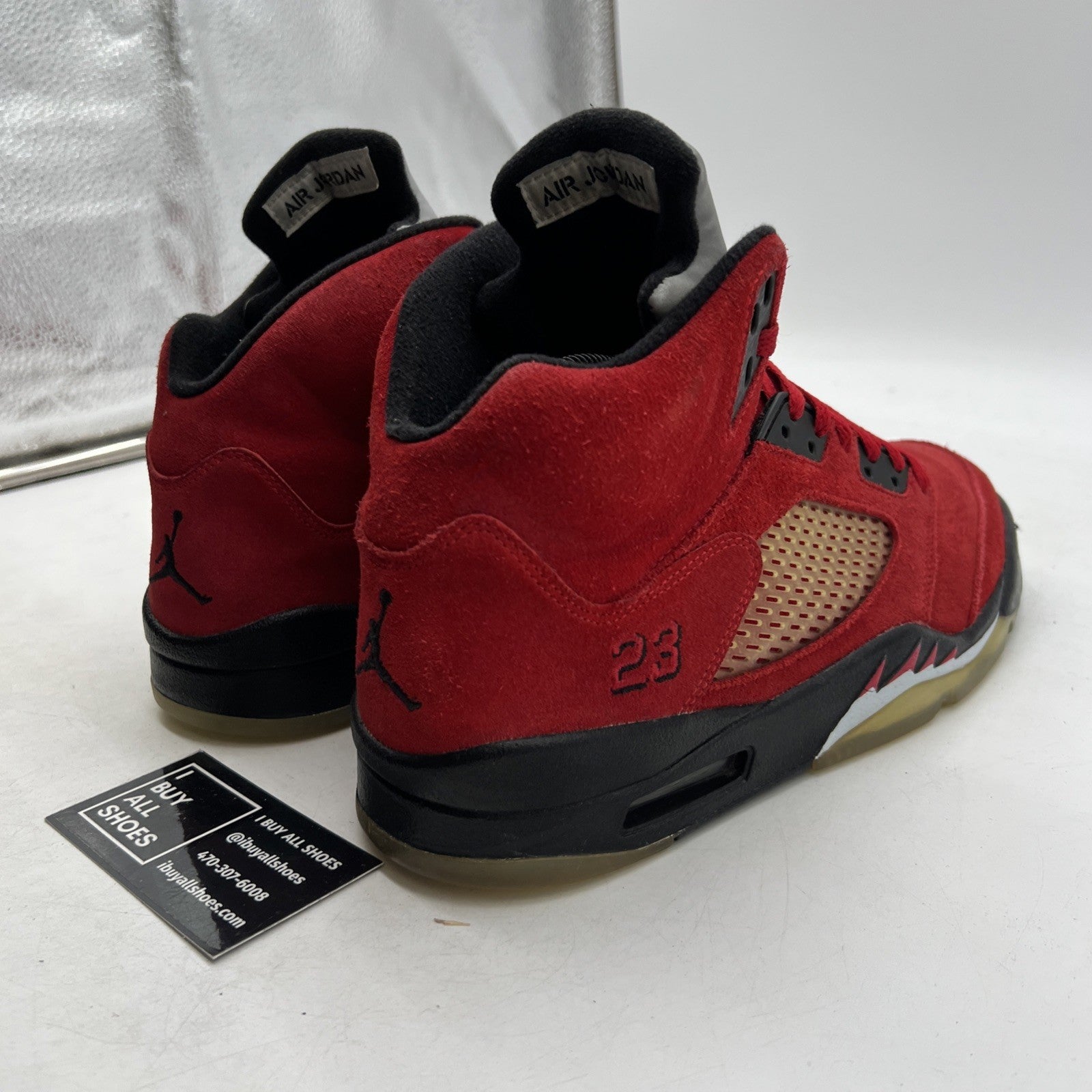 Size 9 - Air Jordan 5 Retro Raging Bull Red Suede (136027-601)