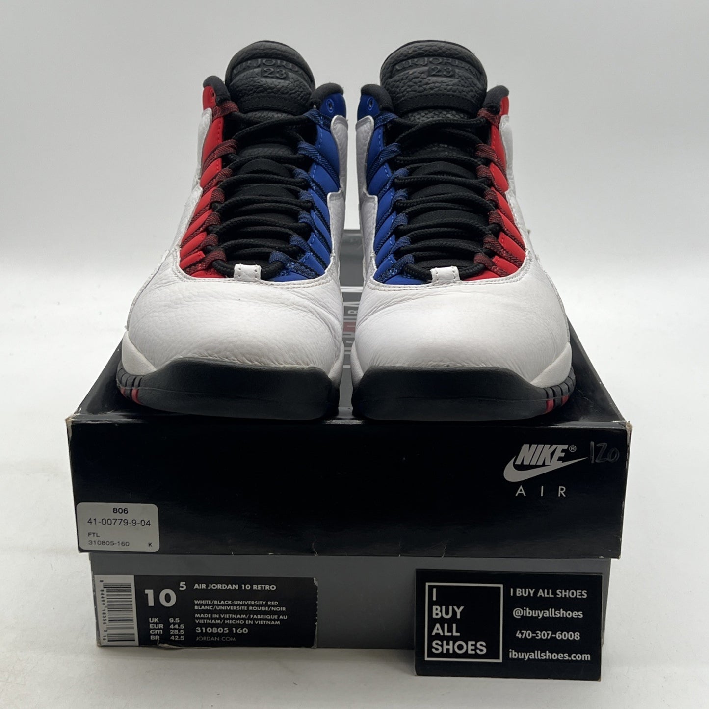 Size 10.5 - Air Jordan 10 Westbrook Class of 2006 (310805-160)