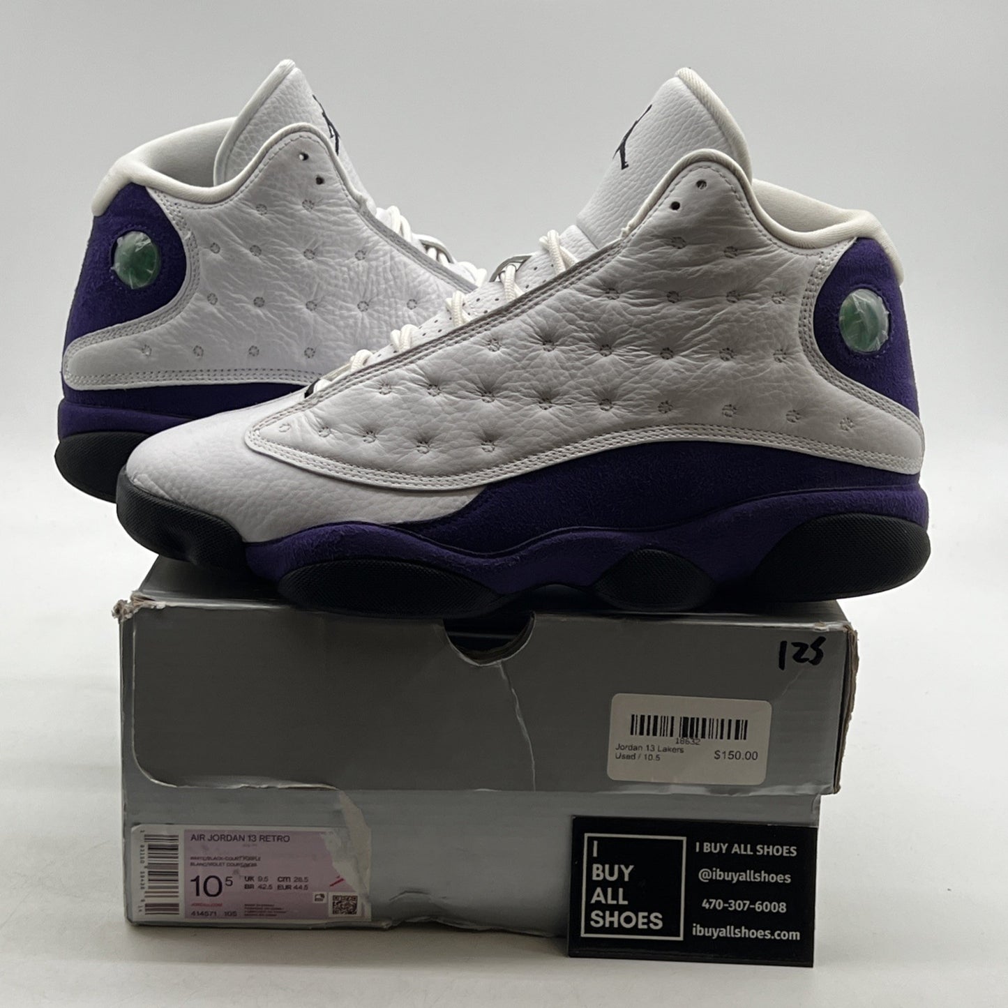 Size 10.5 - Air Jordan 13 Retro Lakers (414571-105)