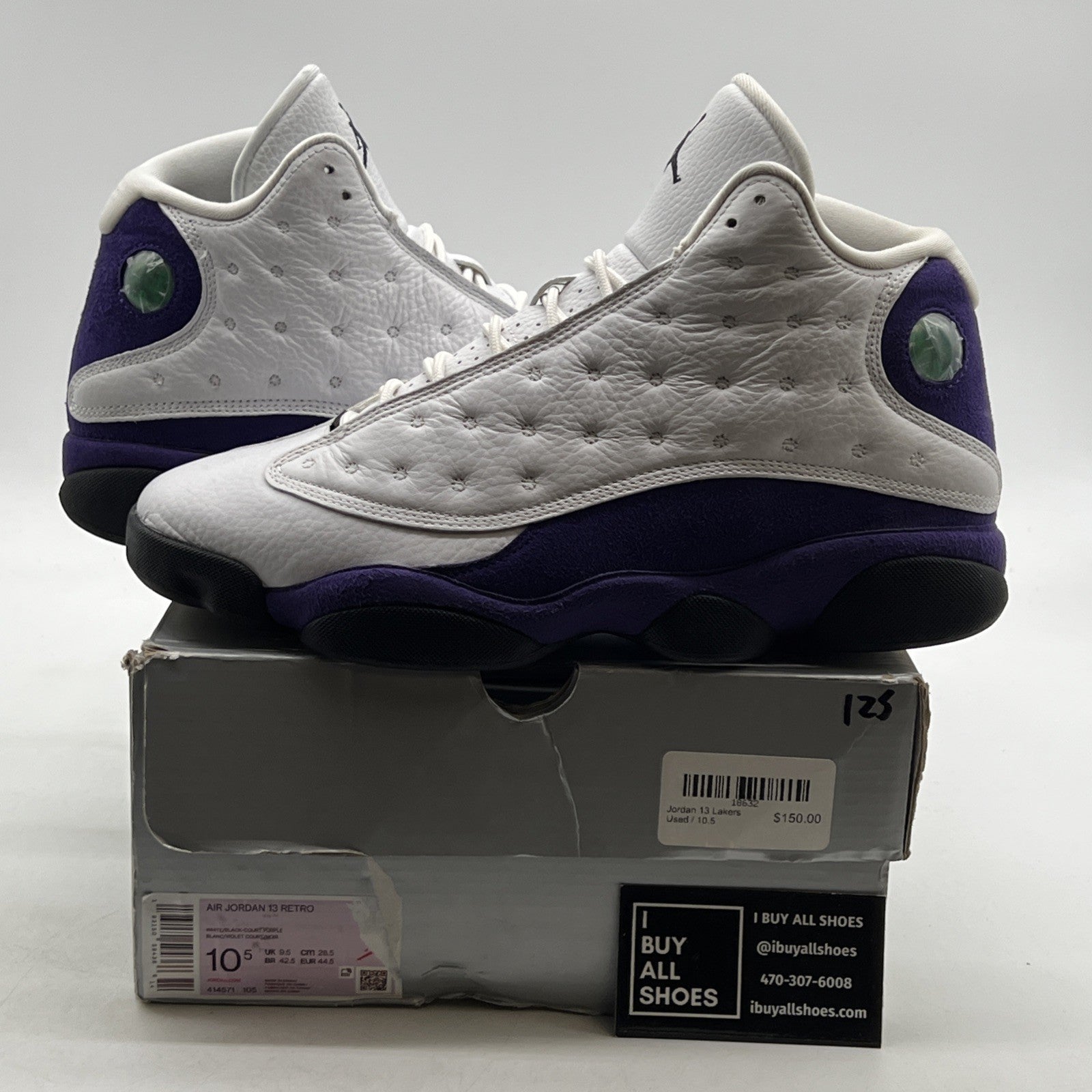 Size 10.5 - Air Jordan 13 Retro Lakers (414571-105)