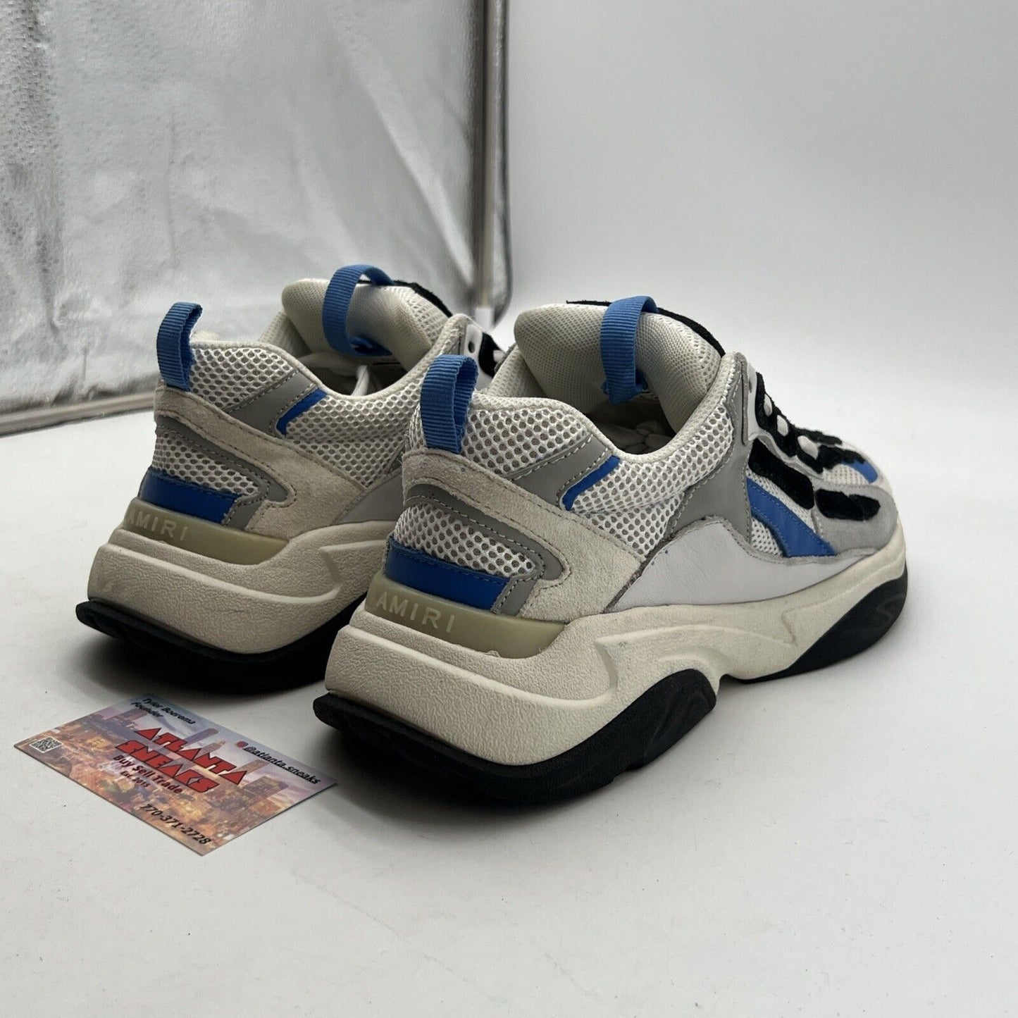 Size 9 - Amiri Bone Runner Sneaker Blue/White