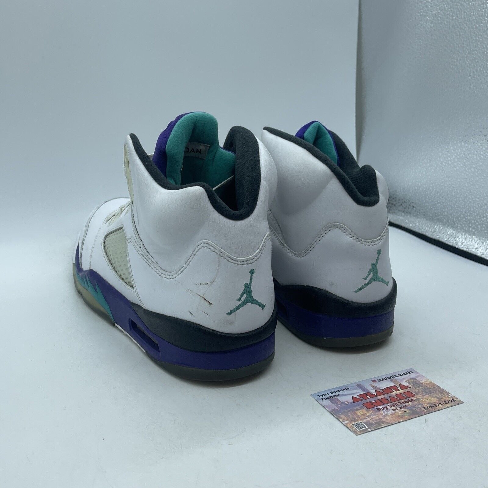 Size 11 - Jordan 5 Retro Grape 2013 Purple White Black Leather (136027-108)