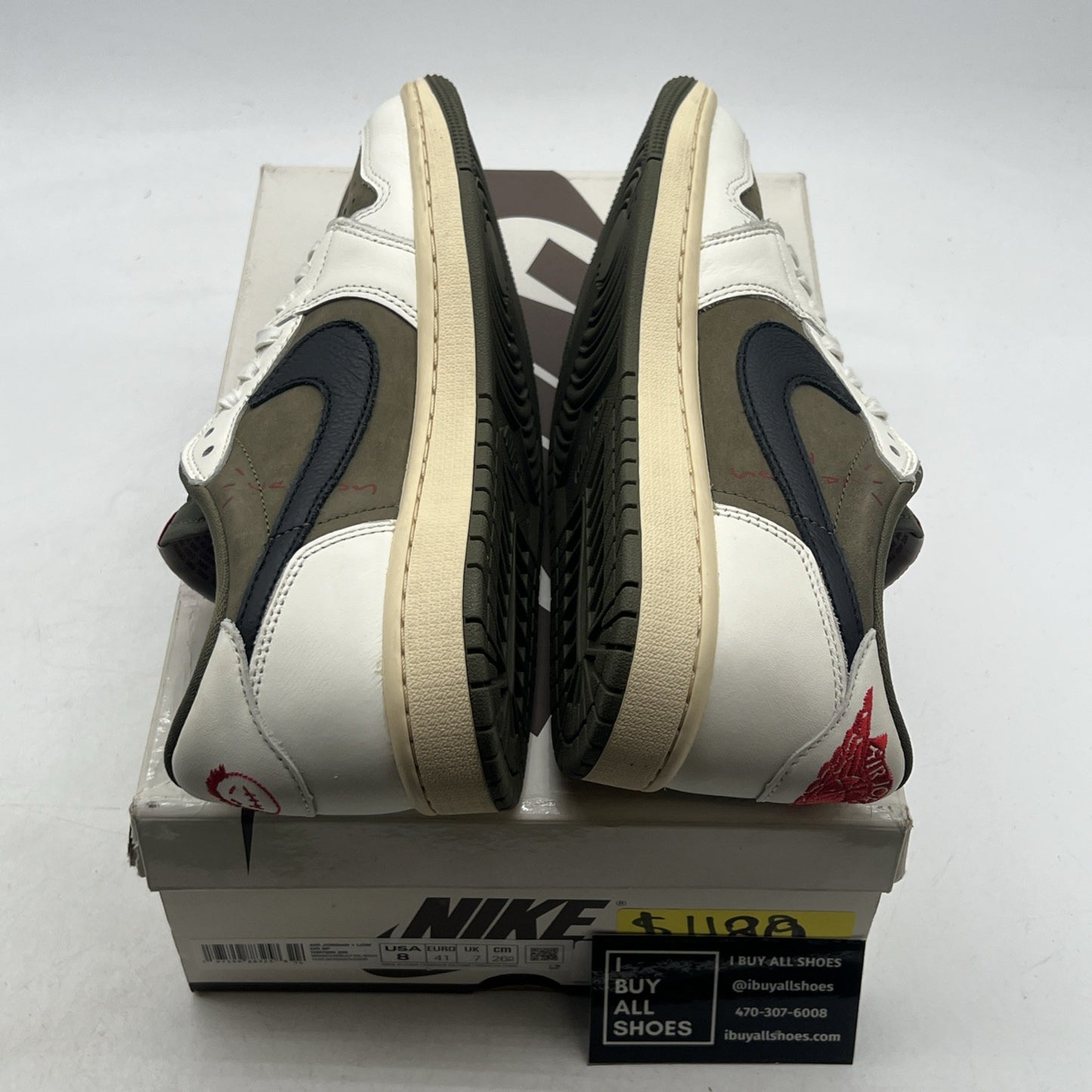 Size 8 - Travis Scott x Air Jordan 1 Retro OG SP Low Reverse Olive / Medium