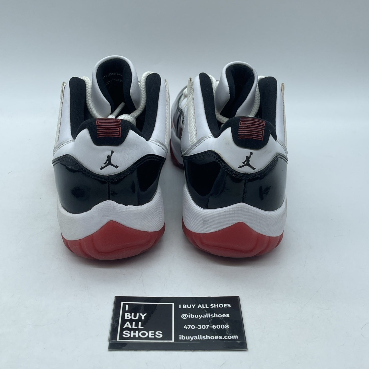 Size 8.5 - Jordan 11 Retro Low Concord Bred White Leather (AV2187-160)