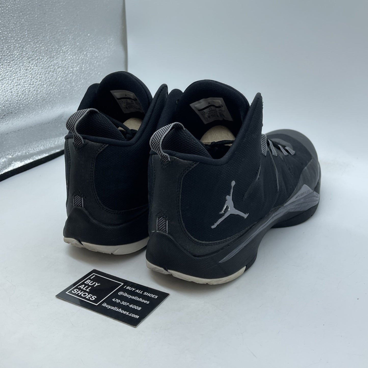Size 12 - Nike Air Jordan TC Black  Grey Suede Leather (453853-008)