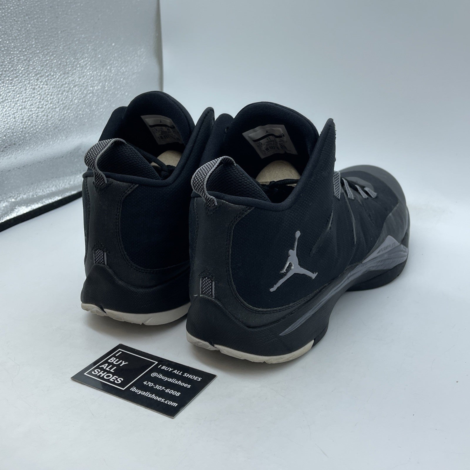 Size 12 - Nike Air Jordan TC Black  Grey Suede Leather (453853-008)