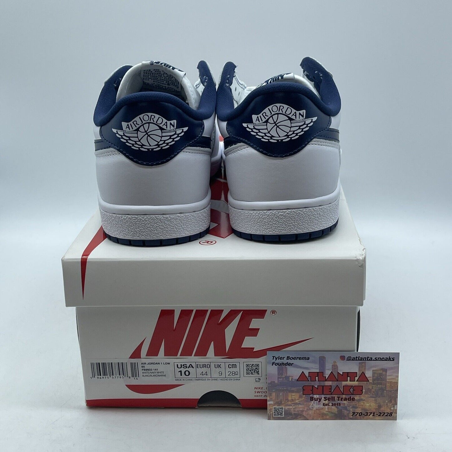 Size 10 - Air Jordan 1 Retro '85 OG 2024 Low Metallic Blue White (FB9933-141)