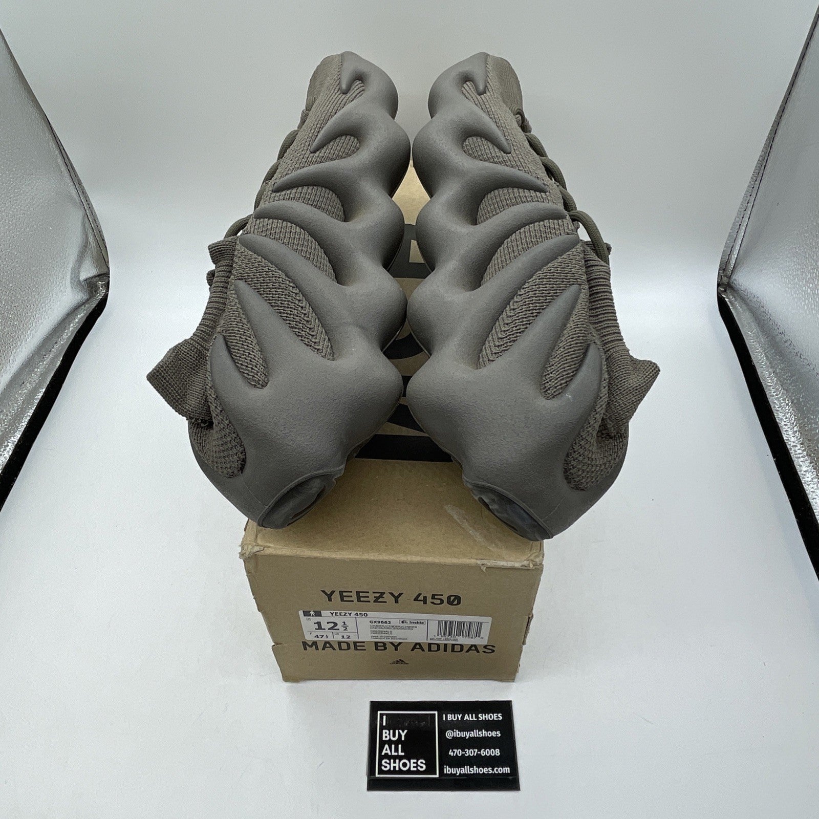 Size 12.5 - adidas Yeezy 450 Cinder Brown Suede (GX9662)