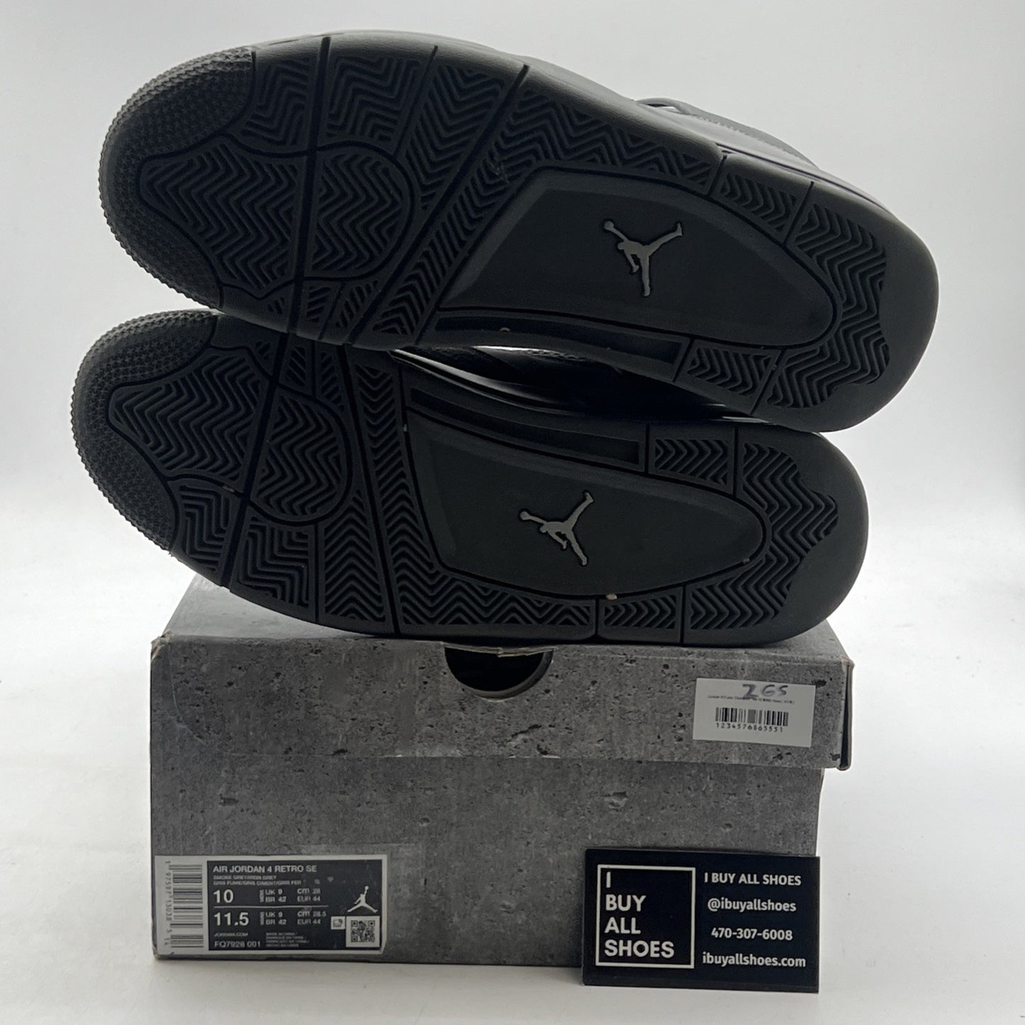 Size 10 - Air Jordan 4 Retro SE Wet Cement (FQ7928-001)