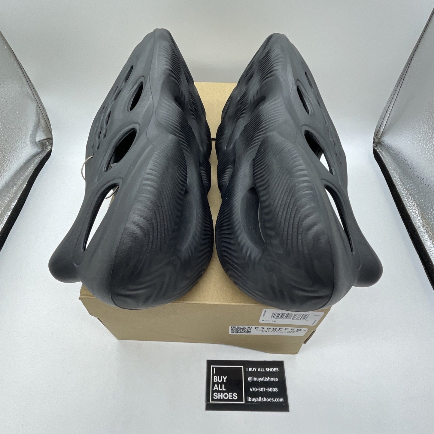Size 12 - Adidas Yeezy Foam Runner RNR Onyx Black (HP8739)