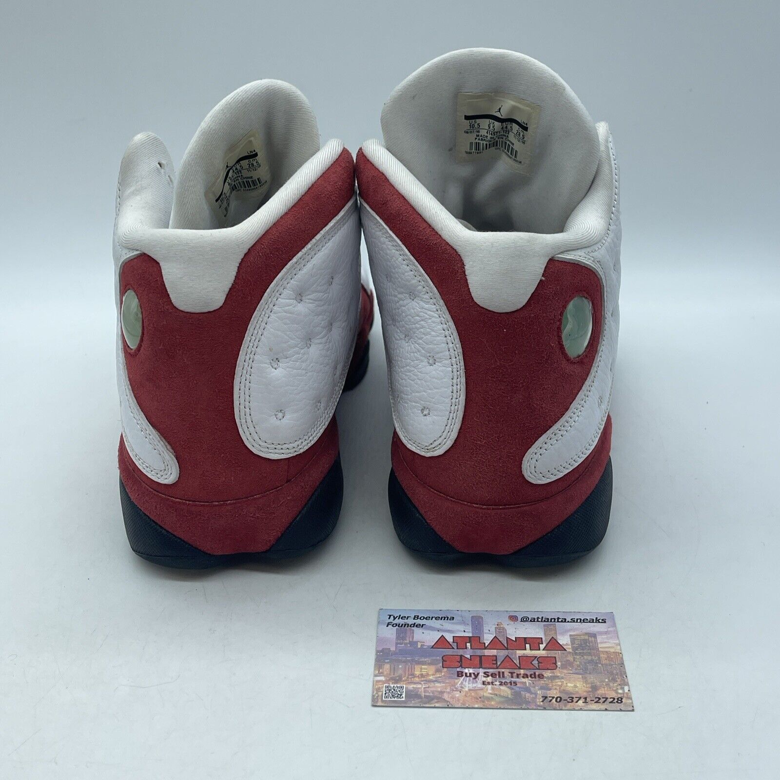 Size 10.5 - Jordan 13 Retro Chicago 2017 Red Suede Black White (414571-122)