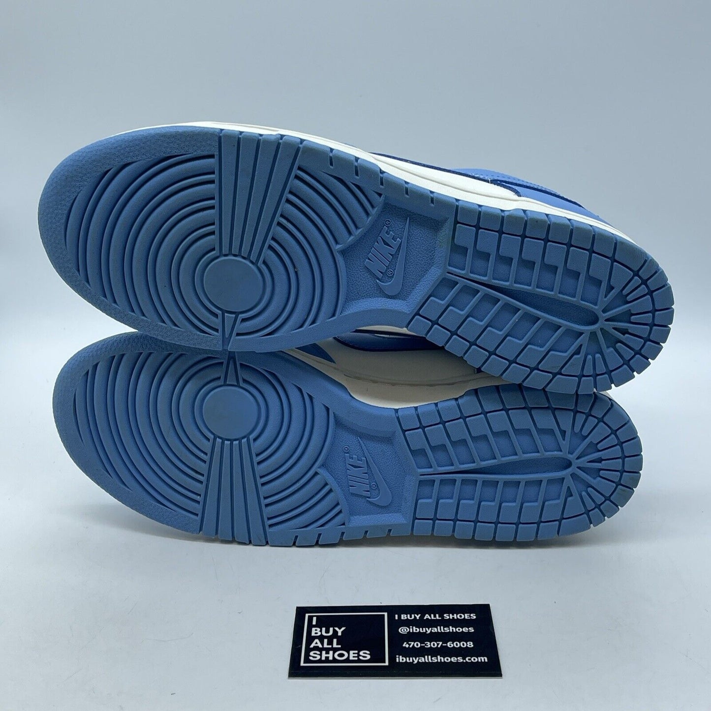 Size 12W - Nike Dunk Low Coast Blue White Yellow Leather Suede (DD1503-100)