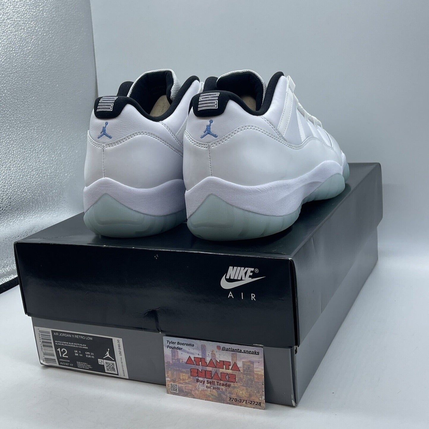 Size 12 - Jordan 11 Retro Low Legend Blue White Leather (AV2187-117)