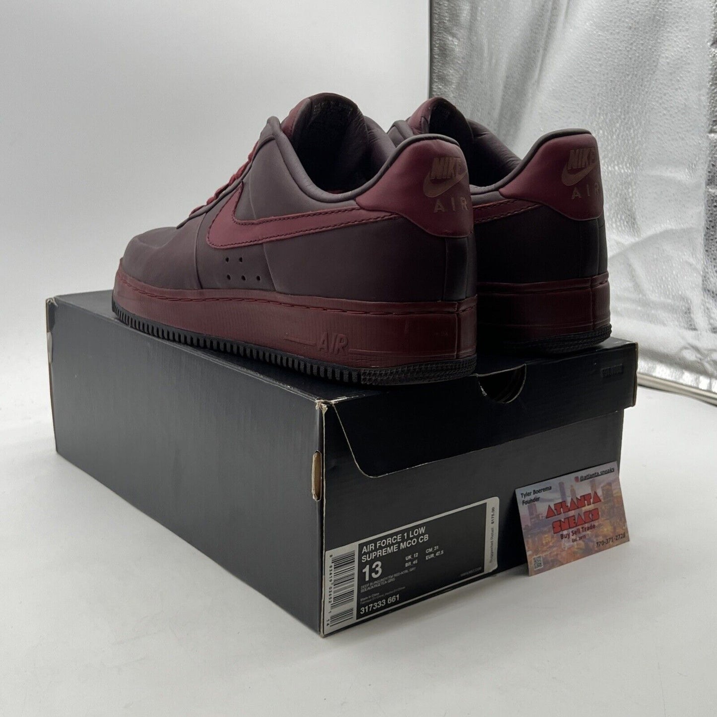 Size 13 - Nike Air Force 1 Supreme Mco Cb Low Charles Barkley (317333-661)