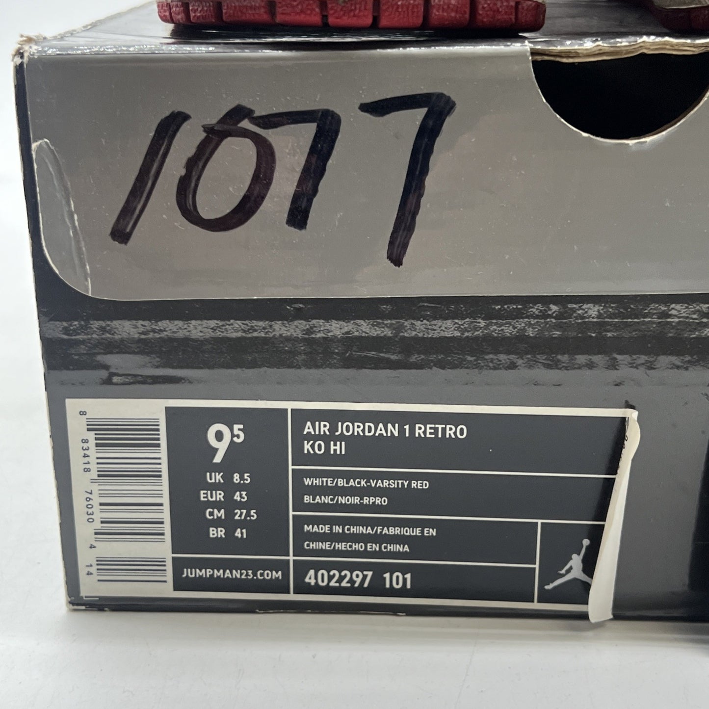 Size 9.5 - Jordan AJKO Retro 2010 High Chicago (402297-101)