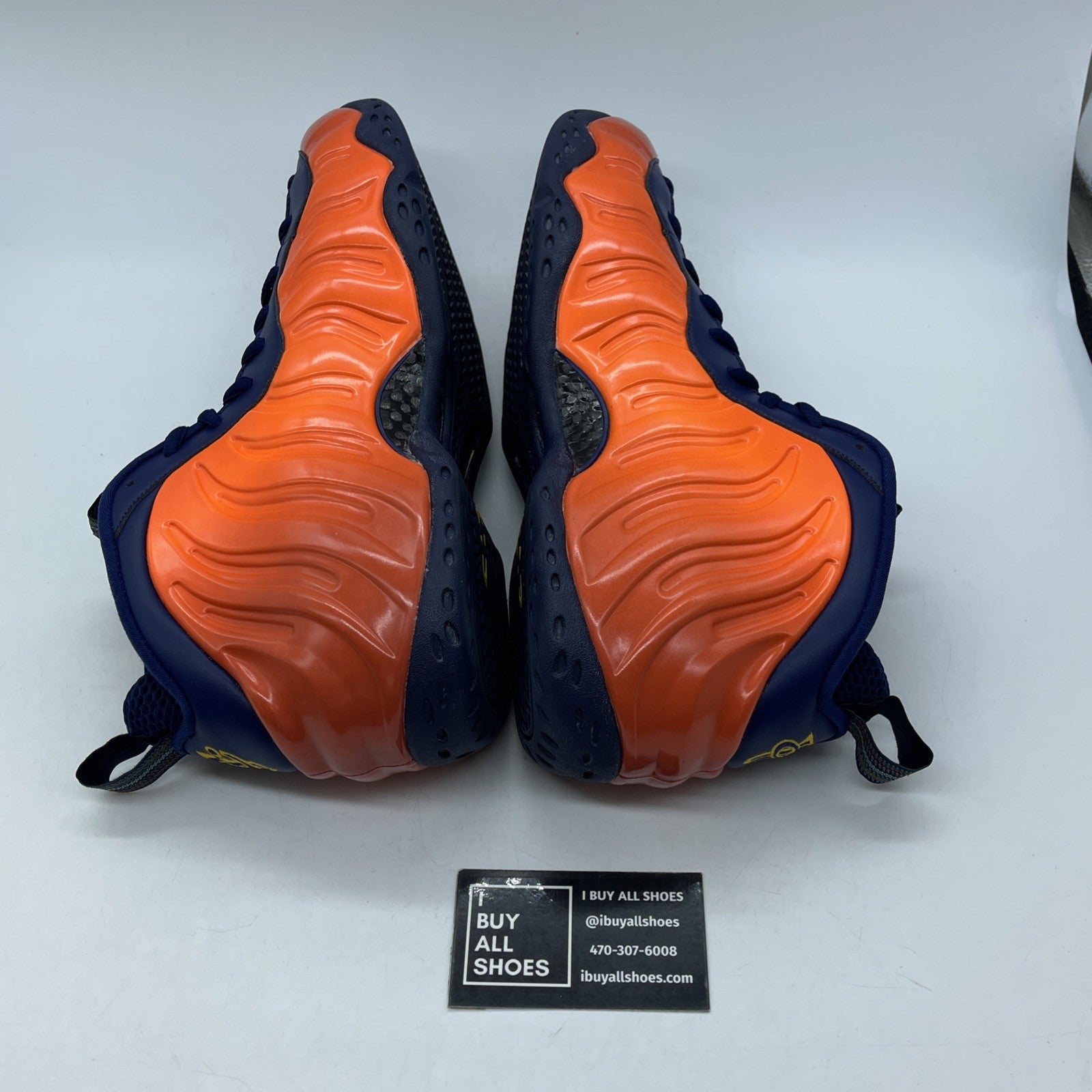 Size 11.5 - Nike Air Foamposite One Rugged Orange Blue Leather (CJ0303-400)