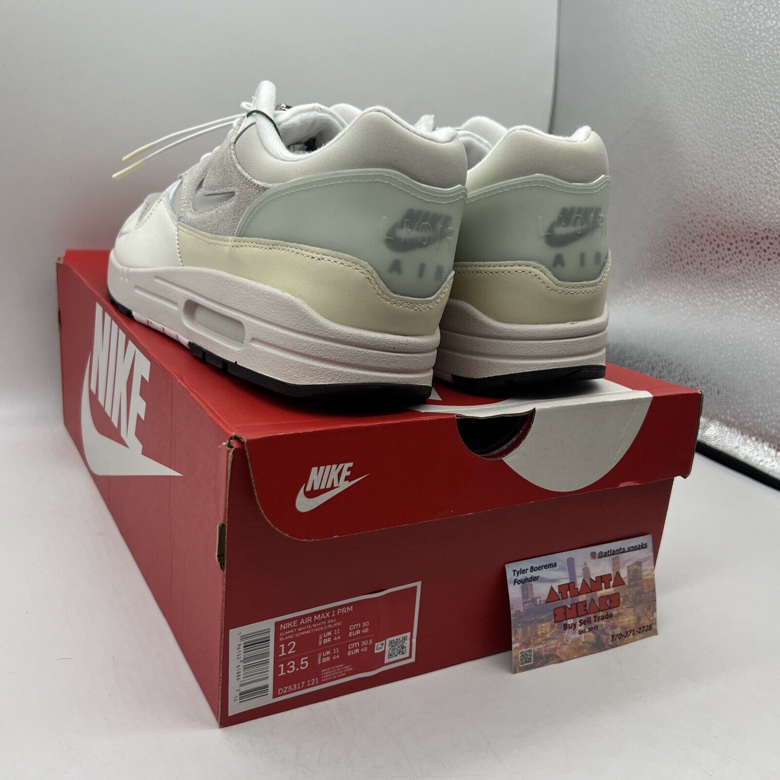 Size 12 - Nike Air Max 1 Coconut Milk/Light Bone/Phantom/Sail/Summit White/White