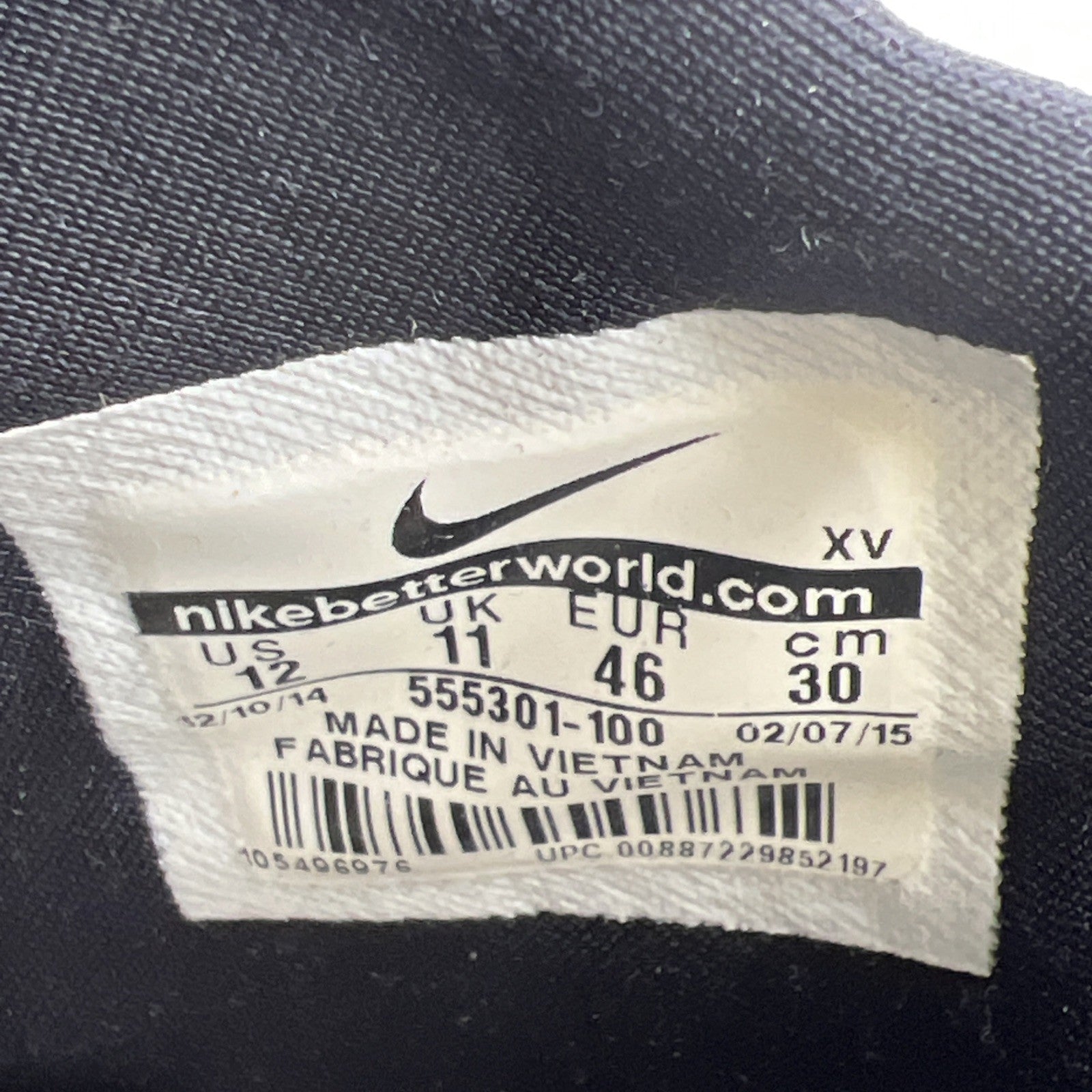 Size 12 - Nike Solarsoft Moccasin White (555301-100)