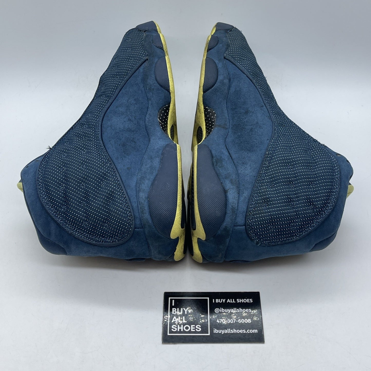 Size 8.5 - Air Jordan 13 Retro Squadron Blue Suede Leather (414571405)