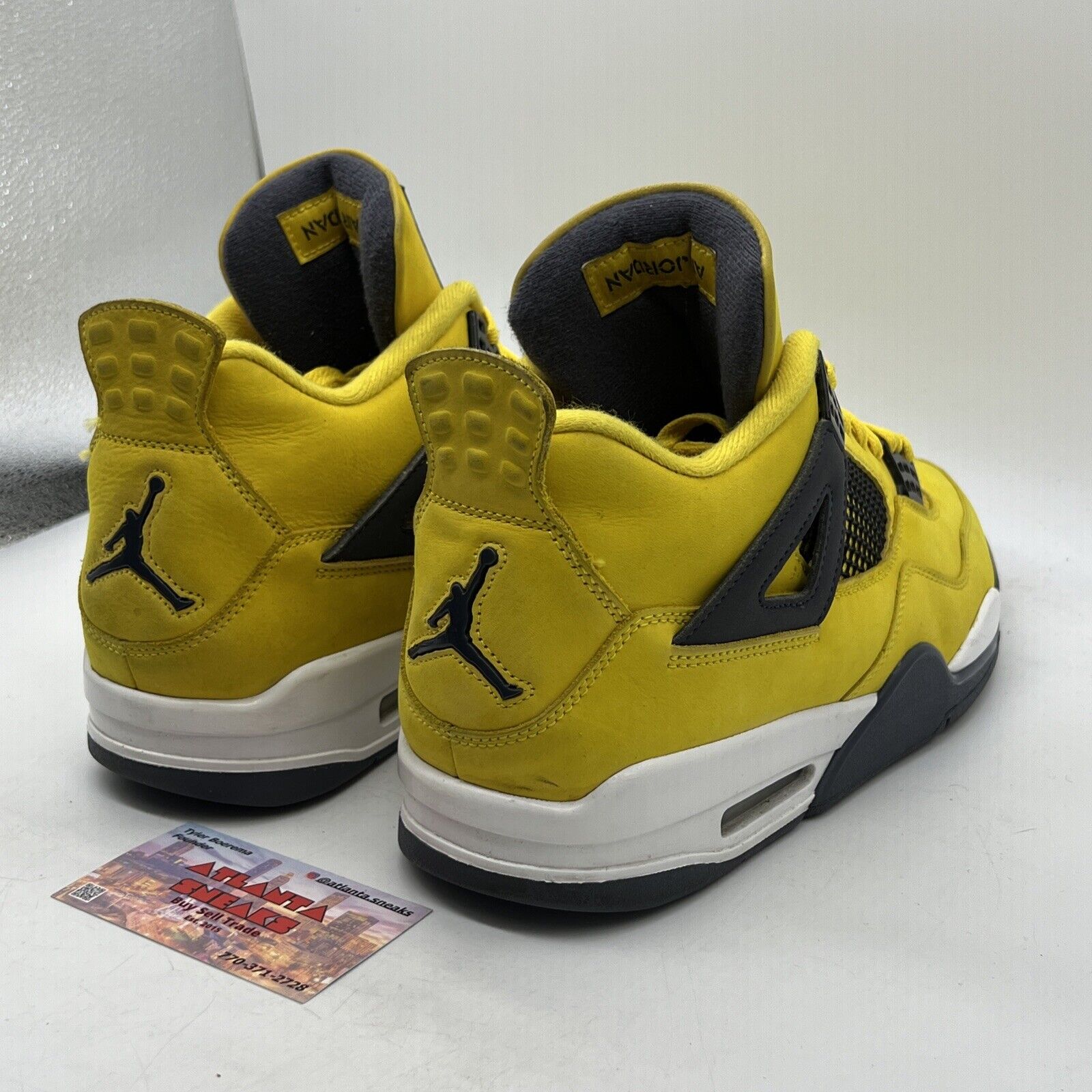 Size 11.5 - Jordan 4 Retro Mid Lightning Grey Yellow Suede (CT8527-700)