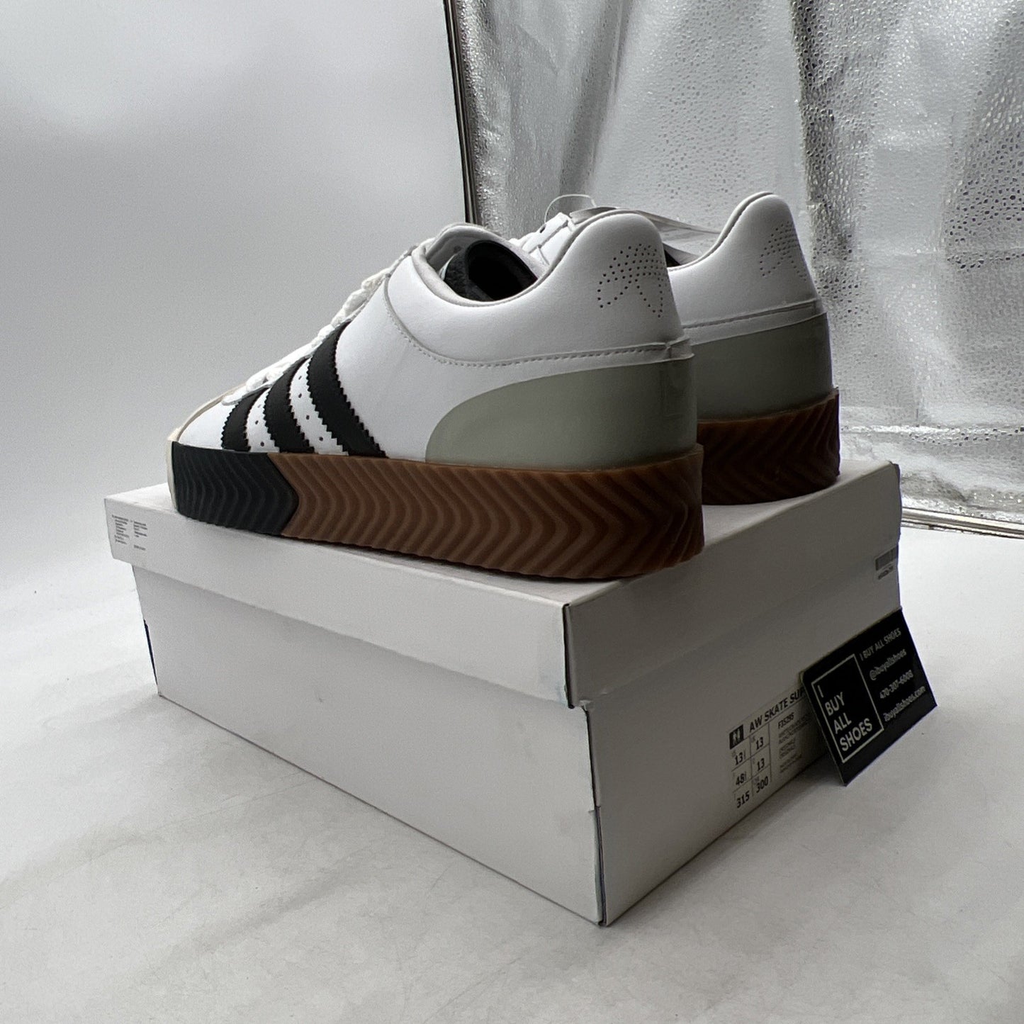 Size 13.5 - Alexander Wang x Adidas Skate Super Tech Silver (F35295)