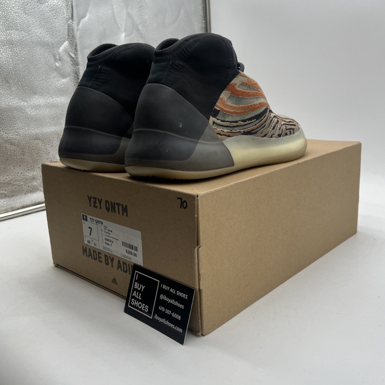 Size 7 - adidas Yeezy Quantum Flash Orange (GW5314)